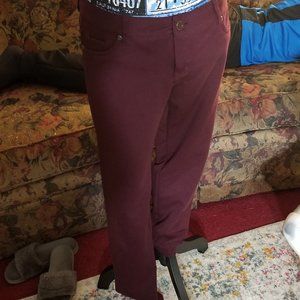 SOHO New York And Company Burgandy Skinny Jeans 6